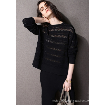 Mode-Kleidung Hollow Nylon Knit Frauen Pullover